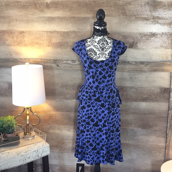 Anthropologie Dresses & Skirts - Anthropologie Tracy Reese Blue Peplum Dress